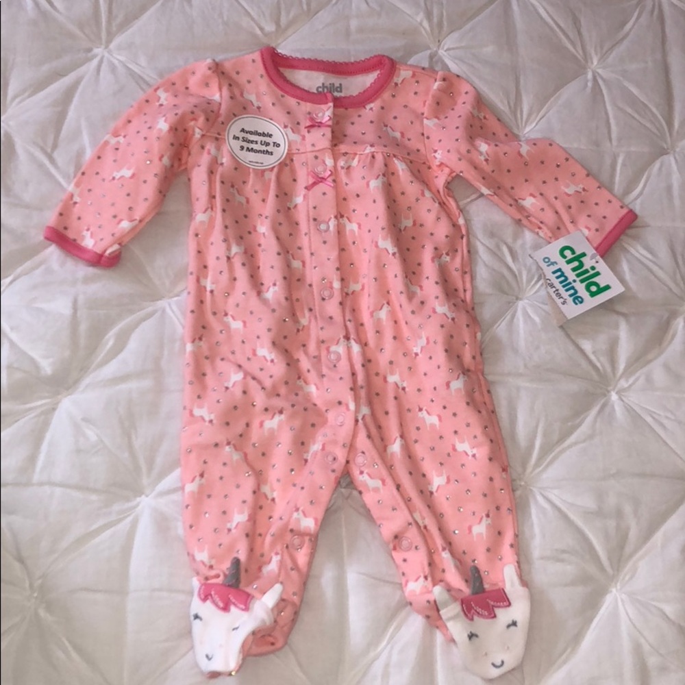 Carters newborn unicorn pajama